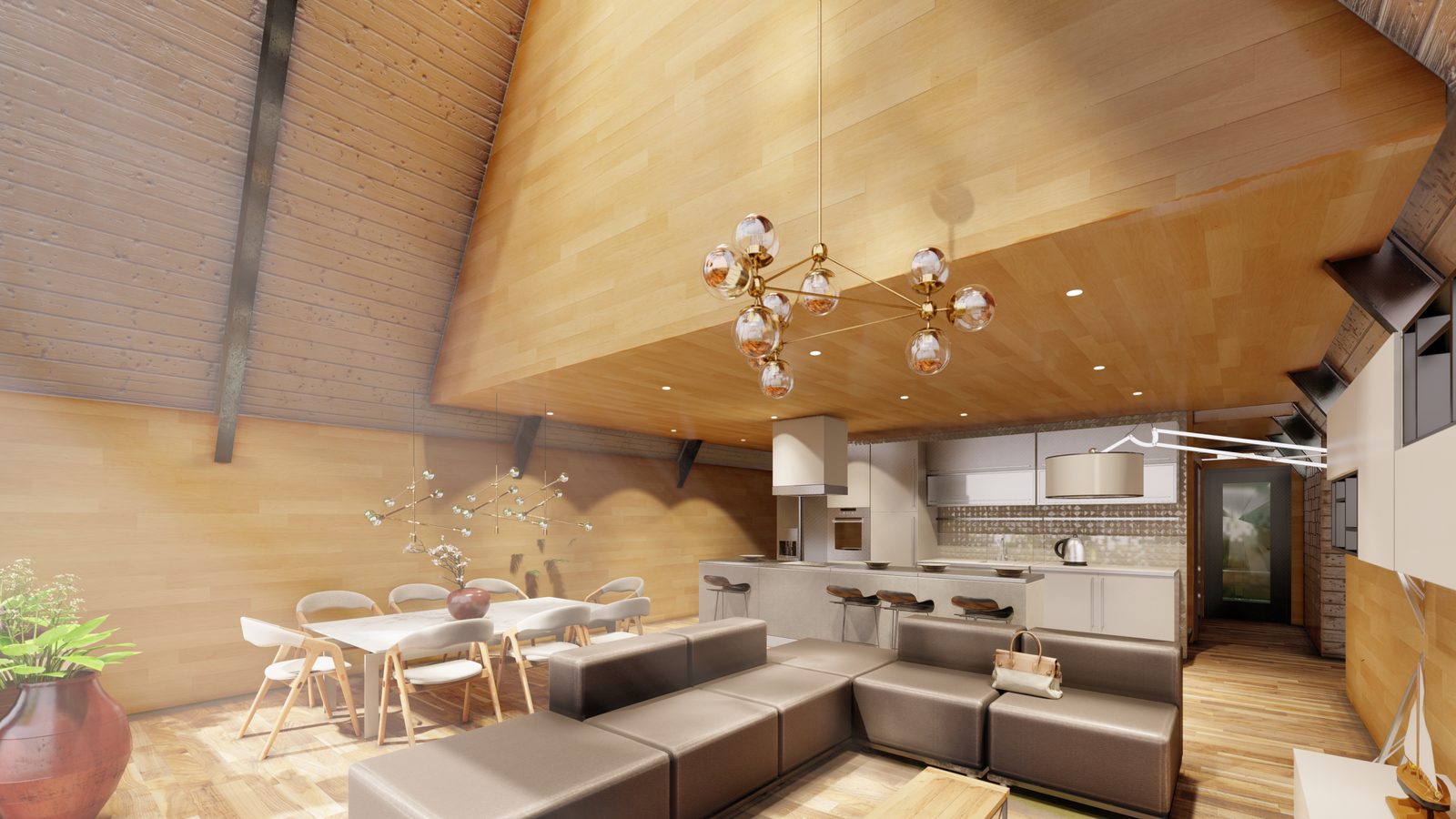 Interior en madera